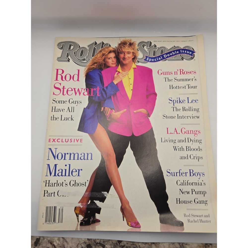 Rolling Stone #608/609 July 11-25, 1991 Rod Stewart Guns n' Roses Spike Lee